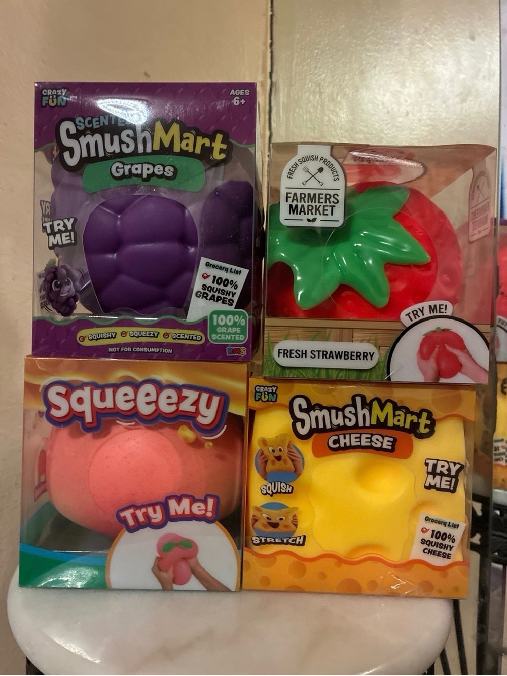 Scented Grape Squishy Toy - Purple